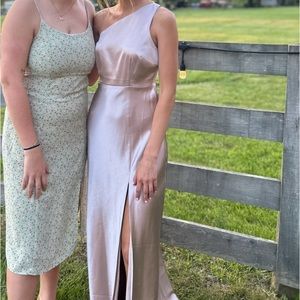 Champagne Birdy Grey Bridesmaid Dress